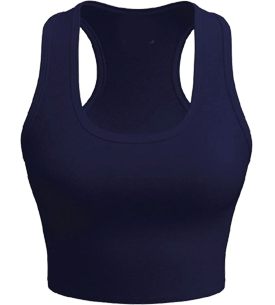 Dark Blue Girls Tank Top