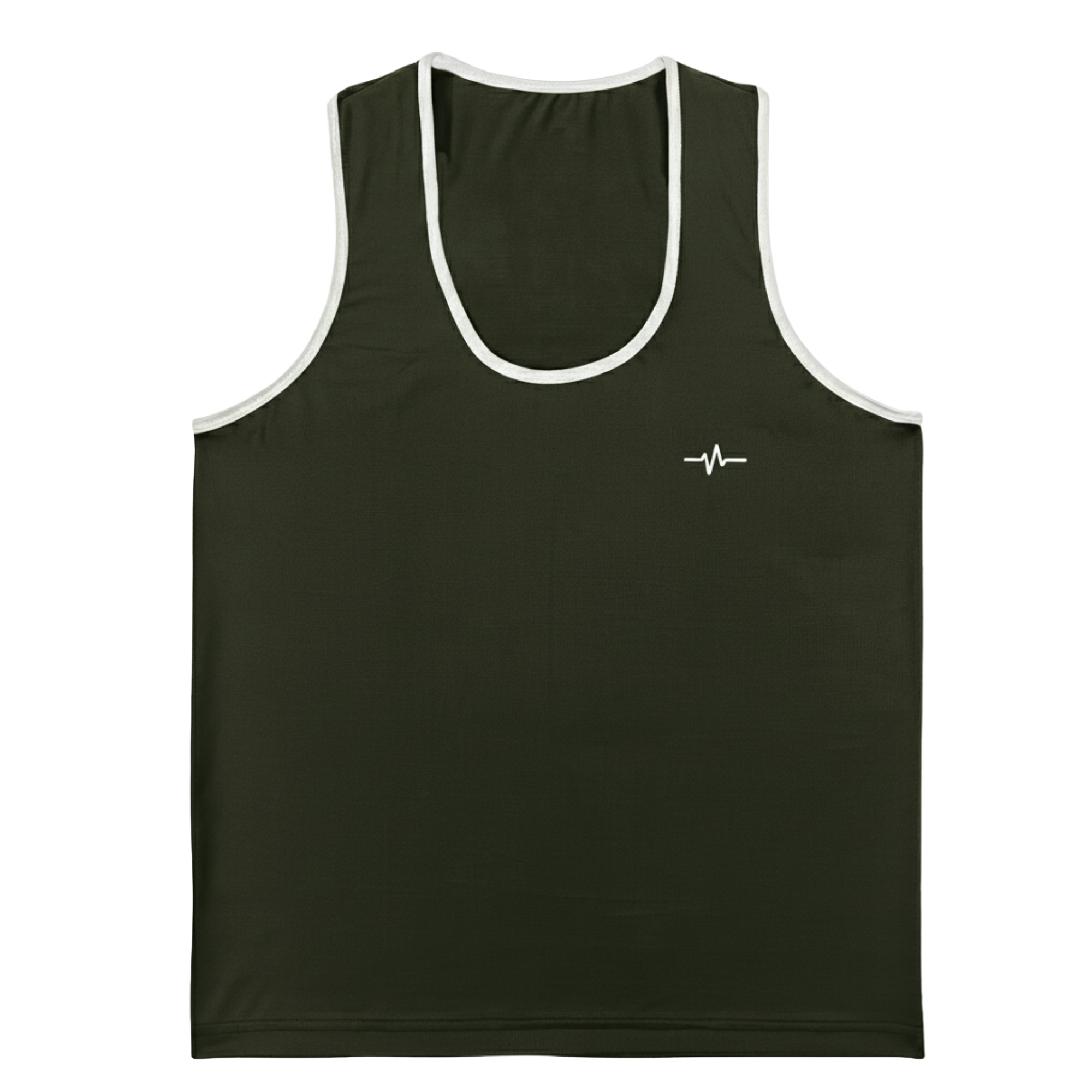 Tank Top Olive Green Front