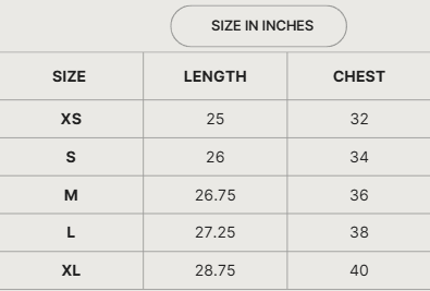 compression size chart
